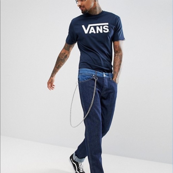 VANS 🔥SALE!🔥 Men’s Classic Tee T- Shirt Navy Cotton S L VN000LFLNVY - Picture 4 of 11